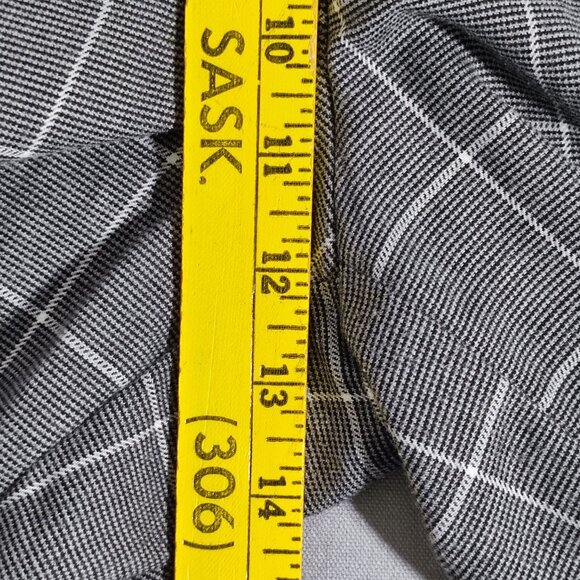 Anne Klein elastic waist pull on pants women's size XL grey chequered baggy - Picture 13 of 14